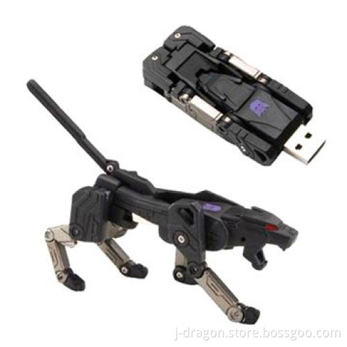 Transformer-shaped USB Flash Drive with 512MB to 32GB Storage, High Speed of Data Transfer